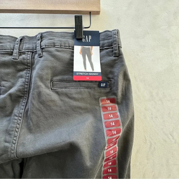 GAP || Women’s Stretch Skinny NWOT Grey Casual Work Pants Size 14 - Picture 6 of 6